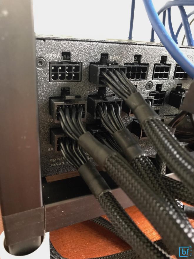 VGA cables plugged in
