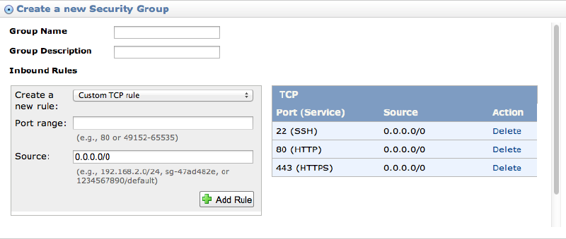 Security Group Rules